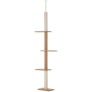 Lussuoso Tiragraffi Grande per Gatti in Legno Massello, Moderno e di Stile Contemporaneo, con Cuccia Interna per Gatti, Ideale per Arrampicarsi e Giocare - Product Image 1