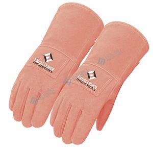 Guantes de Soldadura de Cuero de Protección, Guantes de Trabajo de Seguridad para Altas Temperaturas para Soldadura, Fabricación, Construcción e Industria - Product Image 2