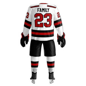 Conjuntos de Uniformes de Hockey sobre Hielo Personalizados con Nombre y Número del Equipo, Camisetas en Blanco, Precio al por Mayor, Proveedor de Ropa Deportiva para Equipos - Product Image 3