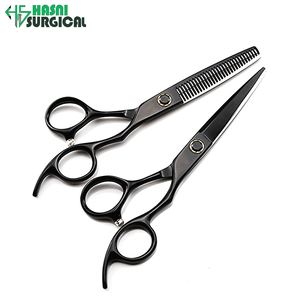 HASNI SURGICAL Instrumentos Quirúrgicos para Quirófanos, Set de Tijeras para Cortar y Entresacar Cabello de Barbería, Certificación CE Clase I - Product Image 1