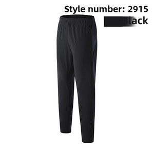 Pantalon d'entraînement décontracté pour homme, coupe ample, en soie glacée fine, séchage rapide, idéal pour la course, le fitness, le yoga et les activités de plein air - Product Image 2