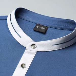 Polo de golf pour hommes à col à revers, avec logo personnalisé brodé ou imprimé, tailles européennes et américaines, style rugby - Product Image 2