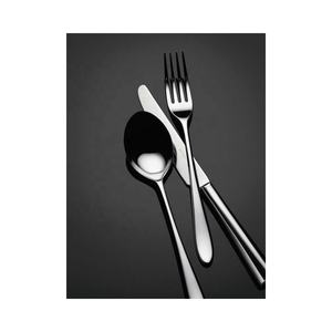 Ensemble de couverts de restaurant de mariage d'hôtel de luxe de poignée simple noire ensemble de couverts ensemble de couverts élégant - Product Image 5