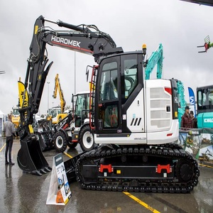 Excavadora de cadenas Hidromek con potente motor diésel, sistema de cucharón de largo alcance, bomba de engranajes y capacidad de 0.02m³ para carreteras, puentes y canteras. - Product Image 5