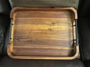 Bandeja de Servir de Madera de Acacia Ecológica y Pulida con Asas, 17x13, Grado Comercial para Catering y Uso en Hoteles y B&B - Product Image 5