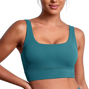 Soutien-gorge de sport respirant à séchage rapide sans coutures, dos nageur, col rond, en dentelle, pour femme, idéal yoga et gym – Rigging International - Product Image 1
