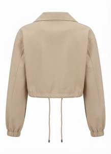 Chaqueta Anorak Corta para Mujer, Ligera, con Cierre, Estilo Workwear, con Bolsillos, para Otoño e Invierno - Product Image 4