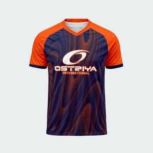 Venta Directa de Fábrica, Jersey de Fútbol Personalizado para Hombre, 100% Poliéster Transpirable, Manga Corta, Cuello Personalizado, Logotipo Frontal del Equipo - Product Image 3