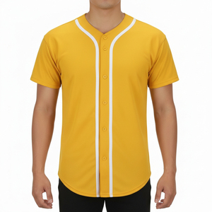 Maillot de baseball pour hommes disponible en gros, léger, confortable, infroissable, en promotion, avec des matériaux de qualité supérieure. - Product Image 1