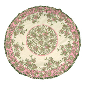 Tablecloth 100% Cotton High GSM Floral <b>Table</b> <b>Cover</b> Washable Decorative Linen for Home Camping Outdoor Picnic Dining <b>Table</b> - Product Image 2