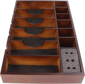 Caja Organizadora de Herramientas de Barbería de Madera de Haya, para Cortapelos, Peines, Cepillos, Tijeras y Accesorios, de Alta Calidad y Duradera para Profesionales - Product Image 4