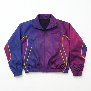Custom Two Piece Summer Windbreaker Short Jacket Set Zip Nylon Polyester Streetwear Tracksuits Men Hooded - Product Image 4