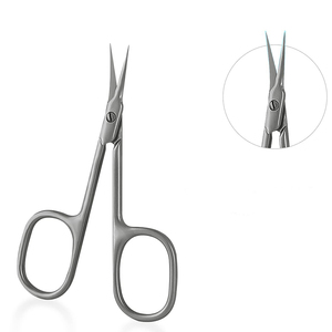 Tijeras rusas para cutículas de acero inoxidable premium, punta afilada, herramienta profesional de manicura en venta a precio razonable. - Product Image 1