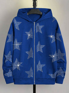 Sudaderas con Pedrería para Hombre de Secado Rápido, Básicas Lisas Teñidas, Mezcla de Algodón, Precio Bajo - Product Image 5