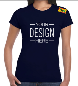 Camiseta de Verano para Mujer, Cuello Redondo, Manga Corta, Logotipo Personalizado, 100% Algodón, Corte Corto, Proveedor de Bangladesh - Product Image 2