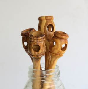 Cuillère à miel en bois pour servir le sirop et le miel - Product Image 4