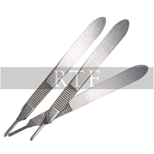 Mango de acero inoxidable para bisturí, soporte de cuchilla quirúrgica de acero alemán de 12,5 cm - Product Image 6