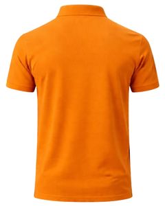 Customized <b>Orange</b> Mens Cotton <b>Polo</b> Shirt Classic Fit Short Sleeve Casual Summer Wear Custom Logo OEM Manufacturer Bulk Supply - Product Image 2