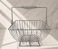Élégante corbeille à fruits mini en métal de haute qualité, écologique, avec poignées, options multicolores, personnalisable, OEM, usage quotidien, bol de 26,67 cm
