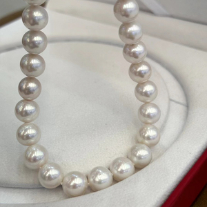 <span class=keywords><strong>Vera</strong></span> naturale Edison perle d'acqua dolce forma rotonda 11.5-12mm <span class=keywords><strong>collana</strong></span> <span class=keywords><strong>con</strong></span> fibbia in argento 925 per gioielli - Product Image 3