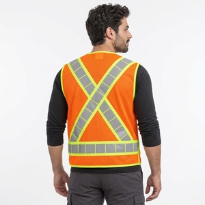 Chaleco de Seguridad Duradero para Hombre, Alta Visibilidad, Reflectante, Ropa de Trabajo Ligera, Ajuste Cómodo, Construcción, Seguridad - Product Image 2