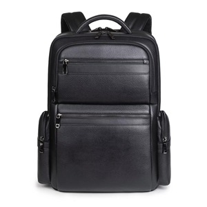 Oversized <b>Waterproof</b> Leather <b>Backpack</b> Anti-Theft Vintage Laptop Rucksack Genuine Leather Rucksack LBP-0424 - Product Image 4