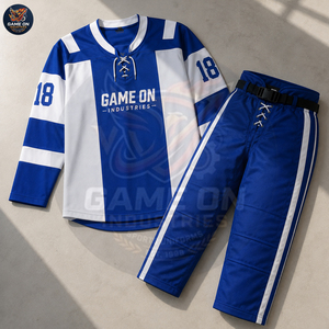 OEM ODM Service Durable Personalized Design Sublimated Team Wear Breathable Wholesale Rate Custom Ice Hockey Uniform Sets - Product Image 3