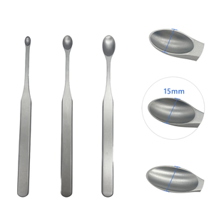 Ensemble d'instruments chirurgicaux en acier inoxydable : Cuillère Hatt et coupe-ligaments rond – Outils orthopédiques pour salle d'opération, utilisation manuelle - Product Image 4