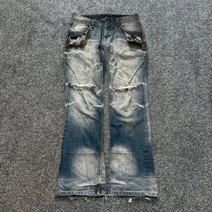 Pantalones vaqueros acampanados de cintura media para mujer, de corte regular, estilo formal, de algodón lavado a la piedra, para verano - Product Image 3