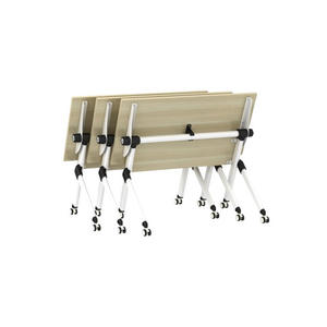 <b>Foldable</b> Modern Melamine Training Table TRY Leg Space Saving Multipurpose <b>Desk</b> Workshops Schools Offices Hotels AY Office System - Product Image 4