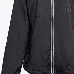 Veste de course unisexe grande taille, pliable, coupe-vent, hydrofuge, softshell, avec empiècements réfléchissants, fermeture éclair intégrale, pour sports de plein air - Product Image 2