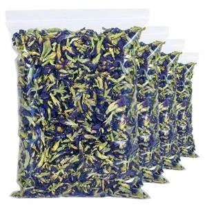 Vietnam dried butterfly pea flowers natural blue petals for beverage production tea processing bulk supply direct source bulk - Product Image 1