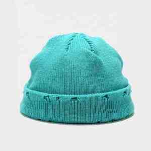 Bonnet d'hiver unisexe en tricot chaud, style délavé avec revers roulé, doux et extensible, bonnet ajusté, logo personnalisé, streetwear, bonnet d'hiver - Product Image 4