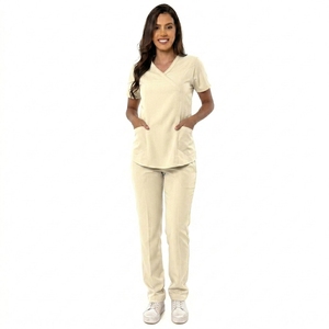 Uniformes d'infirmières confortables, dernier design, service OEM, utilisation hospitalière, séchage rapide, élégants, unisexes, blouses médicales en tissu tricoté - Product Image 1