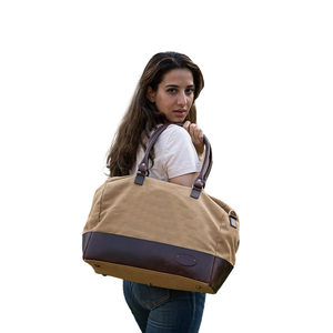 Custom <b>Canvas</b> Weekender Duffle <b>Bag</b> Men Vintage Large Capacity Waterproof Travel Gym Overnight <b>Tote</b> Personalized Logo Zipper - Product Image 4