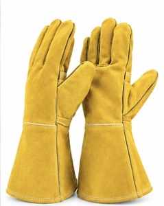 Gants de soudage TIG MIG avec doublure en cuir de vachette et polaire, protection contre les éclaboussures de métal fondu, type A, design personnalisable - Product Image 5