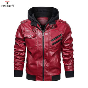 Blouson de moto en toile pour homme, en cuir d'agneau véritable, finition bicolore, élégant, avec surpiqûres, vêtement d'extérieur décontracté et tendance, coupe ajustée, hiver - Product Image 6