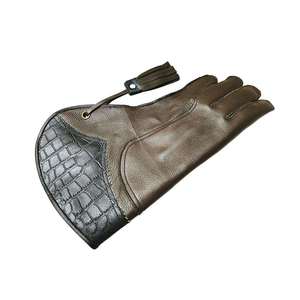 Guantes de entrenamiento de cetrería con MOQ bajo, los mejores guantes de seguridad para caza a precio económico, guantes de cuero de nueva llegada. - Product Image 4
