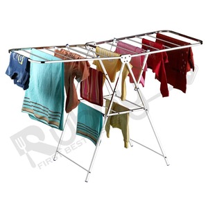Séchoir à linge pliable en acier inoxydable mural, organisateur de buanderie, support de rangement pour vaisselle de cuisine - Product Image 5
