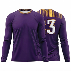 Cheapest Rates Long Sleeve Customized Team <b>Name</b> & Number Printing Warm Ups Basketball Shooting Shirts Jersey In Low MOQ - Product Image 1
