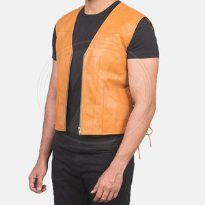 Hot Selling Apparel Clothing <b>Men</b> Leather <b>Vest</b> Fashion Wear <b>Men</b> Leather <b>Vest</b> Low Moq <b>Men</b> Leather <b>Vest</b> - Product Image 2