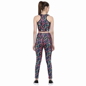 Premium Printed Breathable OEM Service <b>Women</b> Yoga <b>Set</b> Light <b>Weight</b> Solid Color Eco-Friendly Quick Dry 2-Piece Spandex/Polyester - Product Image 6
