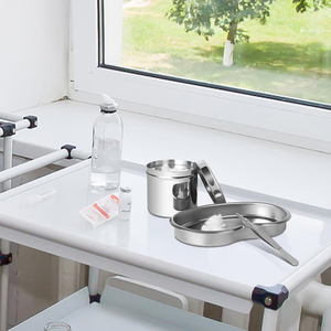 Bandeja Quirúrgica de Acero Inoxidable con Frasco Esterilizador y Pinzas para Cirugía Humana y Veterinaria, Instrumentos Médicos Reutilizables - Product Image 5