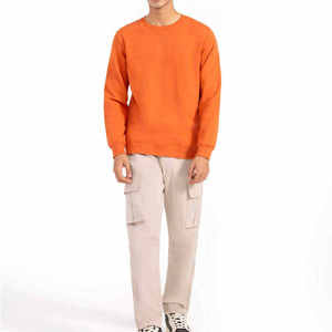 Sweat-shirts pour hommes tendance, service OEM personnalisé, vente en gros, motif uni, polyester/coton pour l'hiver - Product Image 5