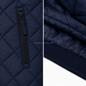 Chaqueta de invierno informal para hombre, ligera, acolchada, con aislamiento, para exteriores, cálida, con cierre, personalizada, OEM, al por mayor - Product Image 4
