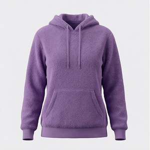 Custom Unisex Sherpa Fleece Oversized Plus Size Pullover Hoodie Print Embroidery Men Women Activewear Casual Clothing - Product Image 1