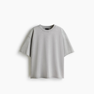 Camiseta Oversize para Hombre, Corte Holgado, Estilo Urbano Relajado, Manga Caída, Algodón Casual, Ropa Personalizada al por Mayor - Product Image 4