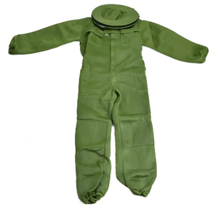 Traje de Apicultura Verde de Cuerpo Completo, Tejido Resistente, Diseño a Prueba de Picaduras, Conjunto Profesional de Chaqueta y Pantalones con Velo de Malla - Product Image 2
