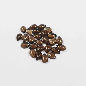 Cuarzo Ahumado Marrón Suelto de Alta Calidad, Cabujón Liso en Forma de Pera, Natural para la Fabricación de Joyas, Piedras de Rubí y Esmeralda al por Mayor - Product Image 4
