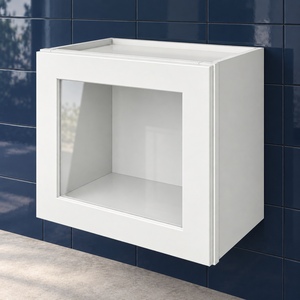 Venta al por Mayor de Gabinetes de Pared con Puerta de Vidrio de 21 x 18 Pulgadas, Estilo Shaker Blanco, RTA, Fabricante OEM de Vietnam - Product Image 4